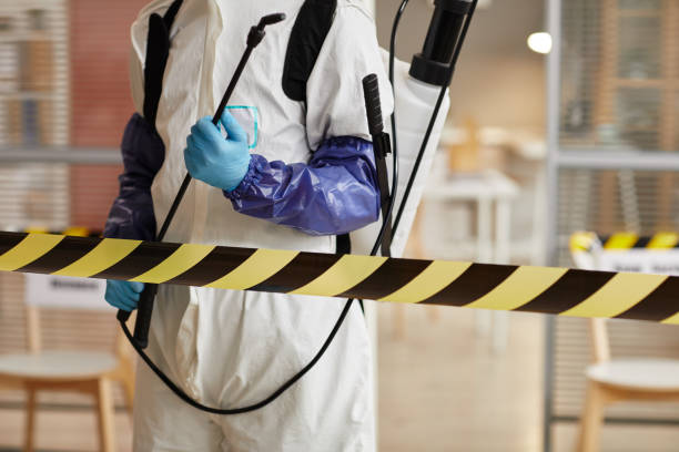 Professional Biohazard Cleanup technician working in Dennis, MA
